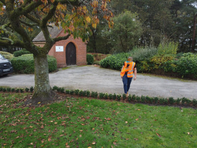 Bordon Military Cemetery Box Hedging Installation