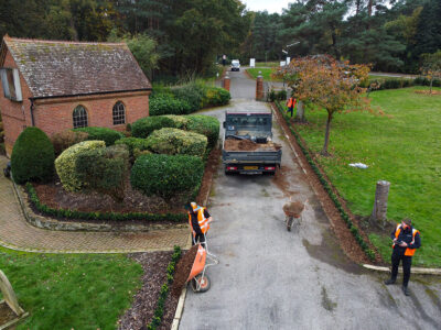 Bordon Military Cemetery Box Hedging Installation